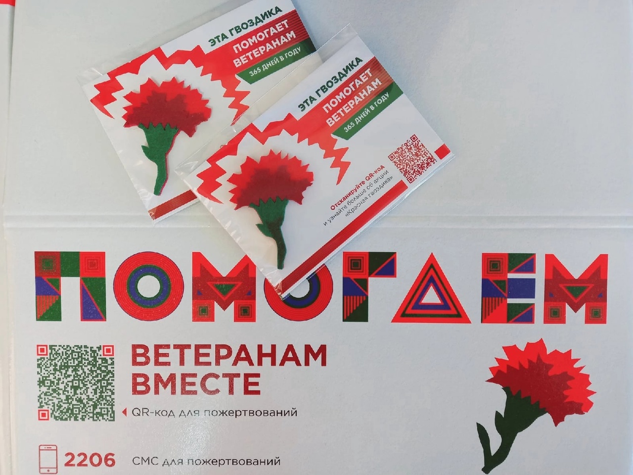 "Красная гвоздика" - символ нашей общей помощи ветеранам Великой Отечественной войны и иных боевых действий.